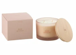 Geurkaars Rose Reveuse Ø11,5x10cm - glas/paraffine - roze