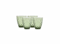 Salt & Pepper Glas Prisma 22cl - glas - groen set van 4