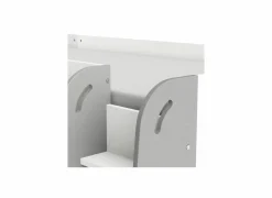 Halfhoogslaper Hampton 90x200cm - decor - wit & grijs