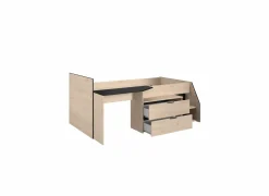 Halfhoogslaper Milky 90x200/190cm - decor -  eik & zwart