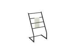 Handdoekenrek Waterloo 45,5x36x82cm - metaal - zwart