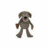 Handpop Locke de kleine hond H45cm - polyester - bruin