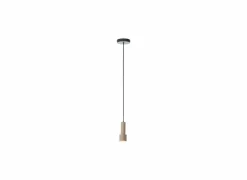 Brilliant Hanglamp Cadiz GU10 1x10W Ø12,5cm - aluminium - zwart/brons