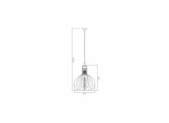 Hanglamp Ø16cm 1x60W E27