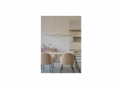 Hanglamp Grisolia 140x7cm 20W LED staal zwart