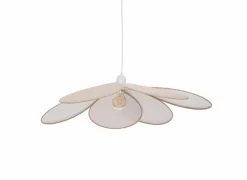 Hanglamp kinderkamer Bloemblaadjes Ø72cm - stof - roze