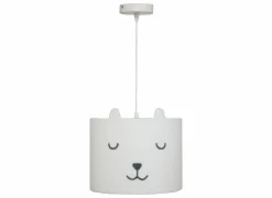 Hanglamp kinderkamer Toxey Ø28xH28cm - bouclé - wit