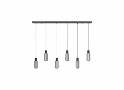 Hanglamp Maione 138x14cm 4W E27 staal zwart