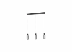 Hanglamp Maione 77x9cm 4W E27 staal zwart