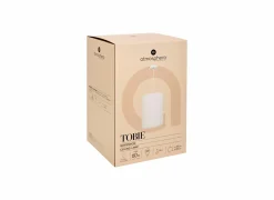 Hanglamp Tobie Ø25cm - katoen/staal - wit