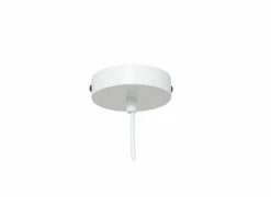 Hanglamp Tobie Ø25cm - katoen/staal - wit