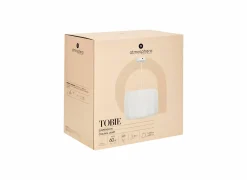 Hanglamp Tobie Ø37cm - katoen/staal - wit