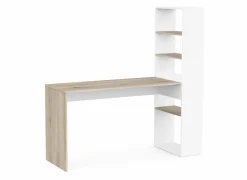 Hoekbureau Ease  123x145x53cm - decor - kronberg eik & wit