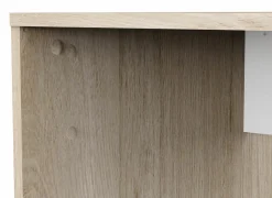 Hoekbureau Ease  123x145x53cm - decor - kronberg eik & wit