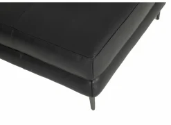 Hoeksalon After 295x232cm - leder - zwart