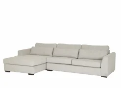 Hoeksalon Alcamo 331x184cm - stof - beige