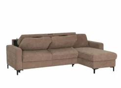 Hoeksalon Alea 291x190cm - stof - siena met bedfunctie & opbergruimte