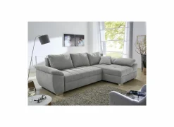 Hoeksalon Alster 268x161cm - stof - grijs met bedfunctie