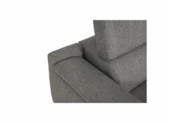 Hoeksalon Amira 290x228cm - stof - grijs met relax