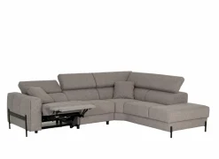 Hoeksalon Arkon 296x238cm - stof - taupe met relax
