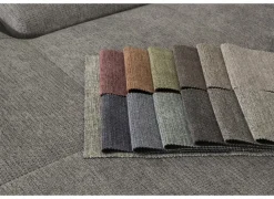 Hoeksalon Artus 371x260cm - stof - grijs