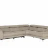 Hoeksalon Arya 293x241cm - stof - grijs met relax