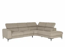 Hoeksalon Arya 293x241cm - stof - grijs