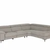 Hoeksalon Cell 295x232cm - stof - grijs met relax