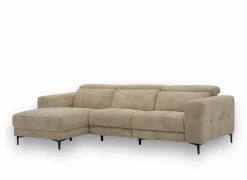 Hoeksalon Cine 277x168cm - stof - taupe