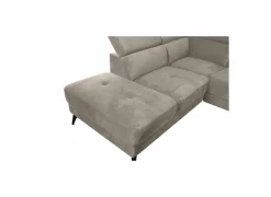 Hoeksalon Condor 283x89cm - stof - champagne