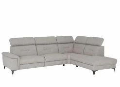 Hoeksalon Cosa  295x229cm - stof - grijs