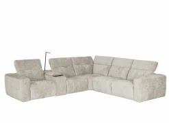 Hoeksalon Crow 334x301cm - stof - turtledove