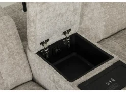 Hoeksalon Crow 334x301cm - stof - turtledove met 3 relaxen