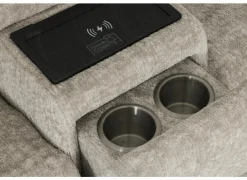 Hoeksalon Crow 334x301cm - stof - turtledove met 3 relaxen