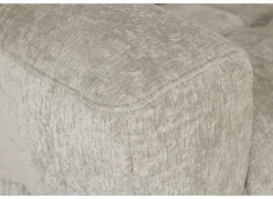 Hoeksalon Crow 301x301cm - stof - turtledove met 2 elektrische relaxen