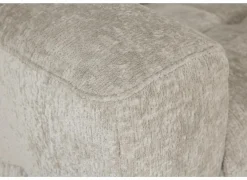 Hoeksalon Crow 334x301cm - stof - turtledove met 2 elektrische relaxen