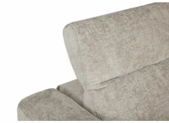 Hoeksalon Crow 334x301cm - stof - turtledove met 2 elektrische relaxen