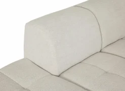 Hoeksalon Daegu  334x238cm - stof - ecru