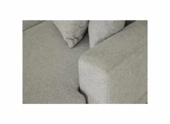 Hoeksalon Davos 341x220cm - stof - grijs