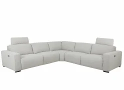Hoeksalon Delta 300x300cm - stof - grijs met relax