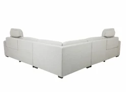 Hoeksalon Delta 300x300cm - stof - grijs met relax