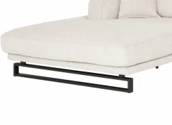 Hoeksalon Divan 393x197cm - stof - lichtbeige