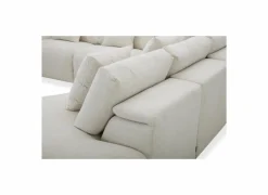 Hoeksalon Down 297x370cm - stof - crème met relax