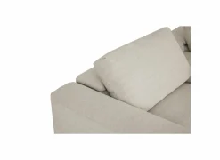 Hoeksalon Down 330x370cm - stof - crème met relax & opbergruimte