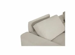 Hoeksalon Down 330x370cm - stof - crème met relax & opbergruimte