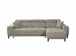 Hoeksalon Dragor 296x179cm - stof - grijs