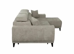 Hoeksalon Dragor 296x179cm - stof - grijs