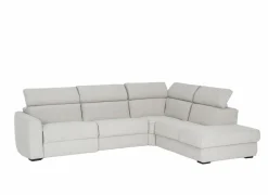 Hoeksalon Dreamer 305x260cm - stof - wit met relax