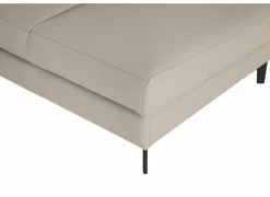 Hoeksalon Durham 304x230cm - stof - lichtgrijs met relax