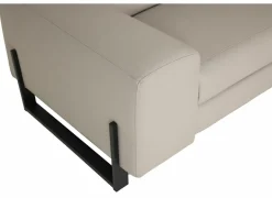 Hoeksalon Durham 298x230cm - stof - lichtgrijs